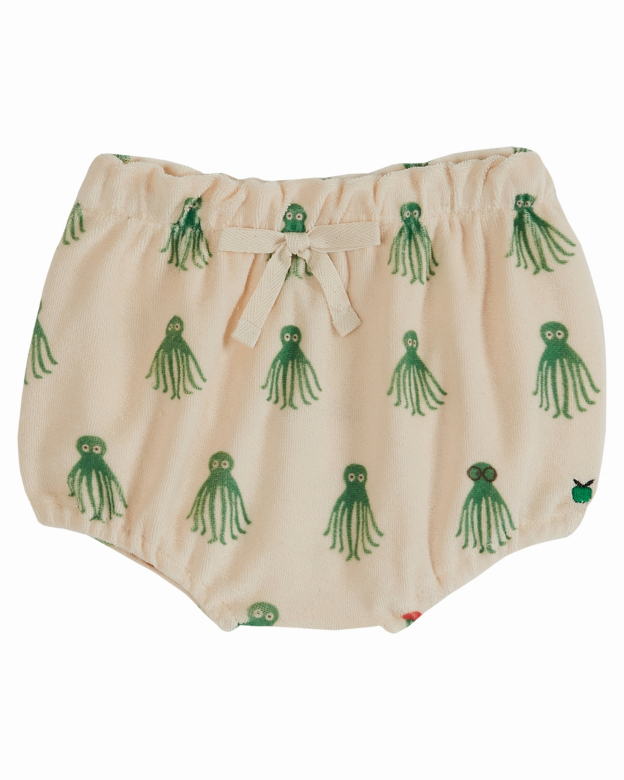 Emile et Ida - Baby bloomer octopus - Spons groen