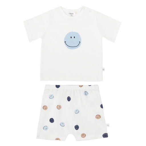 LÄSSIG - Pyjama short sleeve Set - Smile milky