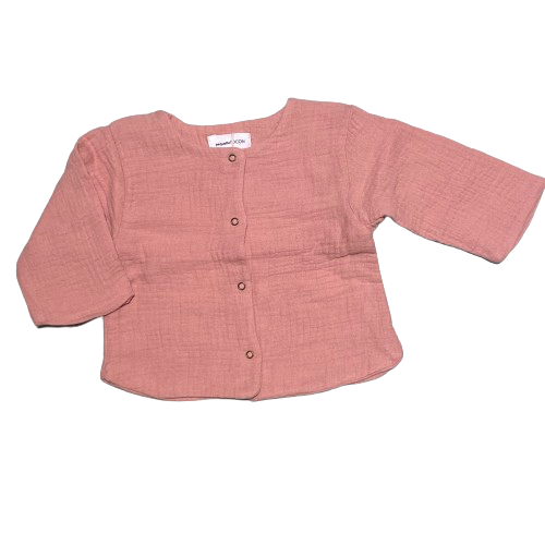 Pequeño Tocon - Baby cardigan Muselina - Pink