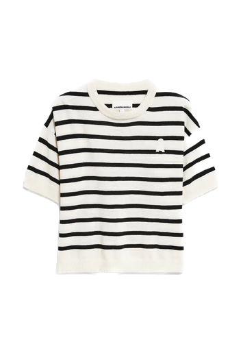 ArmedAngels - Lillaas stripes t-shirt - Off white-black