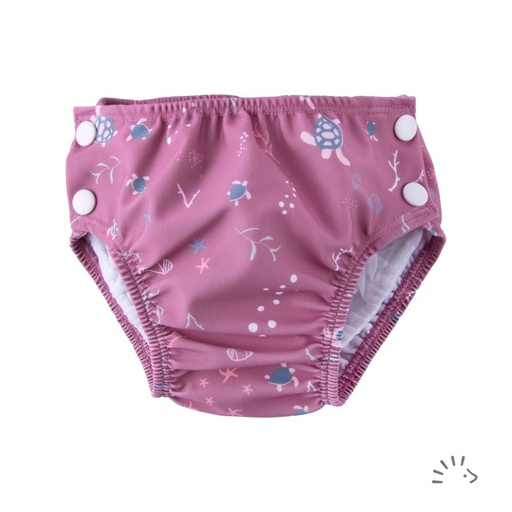 Popolini - Swim nappy - Turtle Mauve 