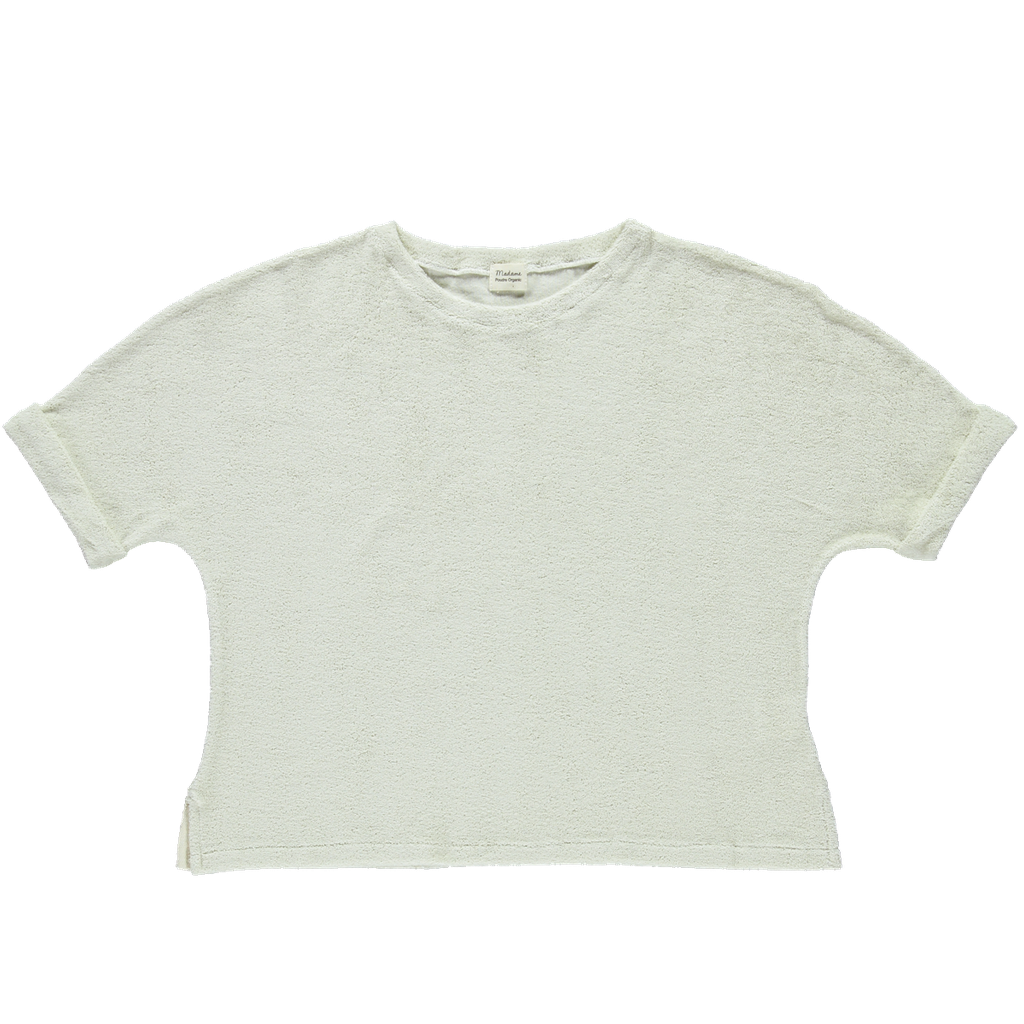 Poudre organic - T-shirt marjolaine éponge - Almond milk