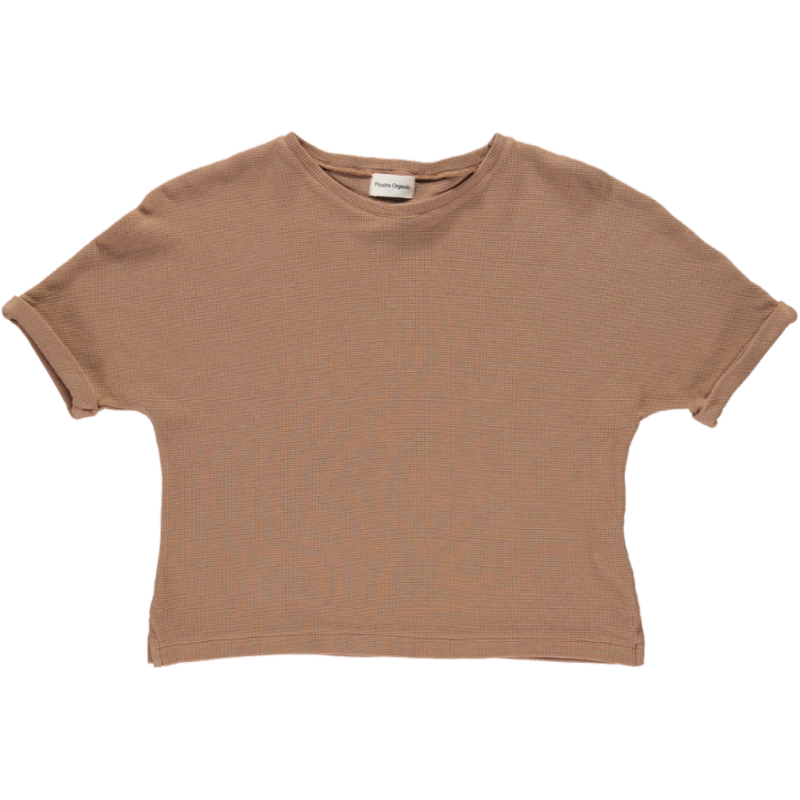 Poudre organic - T-shirt marjolaine nid d'abeille - Nuthatch