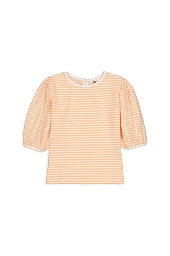 Hello Simone - Linda gestreepte top peach