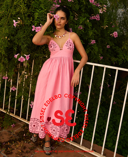 Sissel Edelbo - Geenie Strap Dress in Geranium Pink