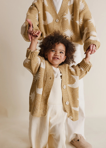 Claude & Co - Moon knit kids cardigan (Golden)