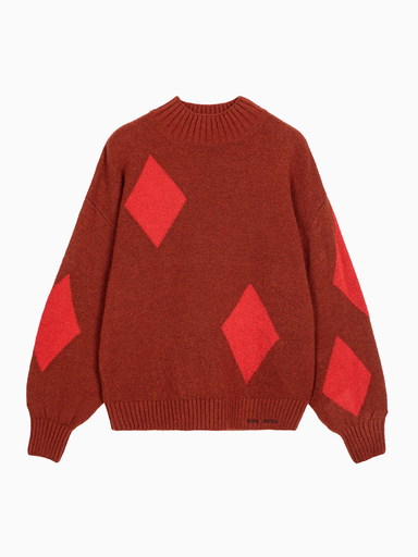 Bobo choses - Diamond card turtle neck jumper