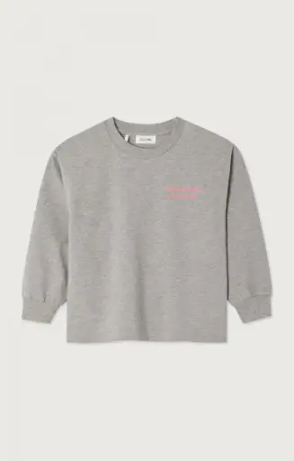 American Vintage - Fizvalley T-Shirt met lange mouwen in Grey Chine