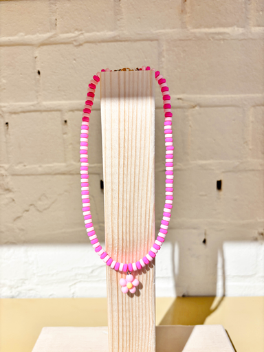 [202511] Kimchi - Ketting licht roze bloem