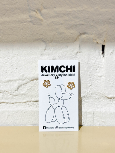 Kimchi - Oorringen stekertje open bloemetje