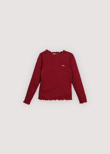 The new society - Rib t-shirt plum