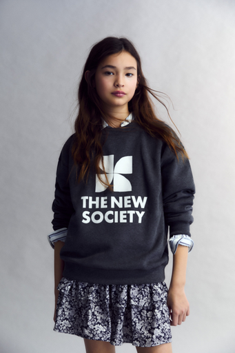 The new society - Logo sweater galactic grey