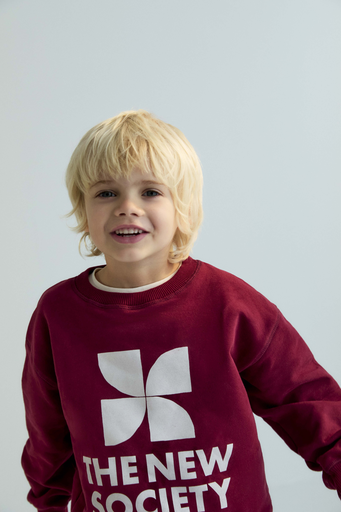 The new society - Logo sweater Plum fantasy