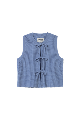 The tiny big sister - Tie detail vest