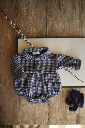 1+ In the family - Mortitz blue romper
