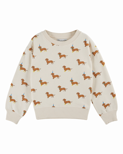 Emile & Ida – Sweater all-over teckelprint (AC101B)