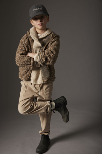 Cozmo – Gemêleerd sherpa fleece jasje AZORESK231w5 