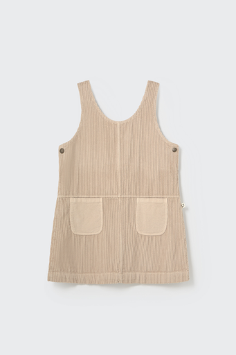Cozmo – Ribfluwelen jurk EMILIAK247w5 in stone 