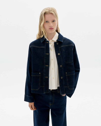 Thinking MU – Debbie Denim Jacket in Medium Wash 