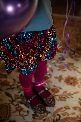 Petit Blush - Multi color sequins skirt