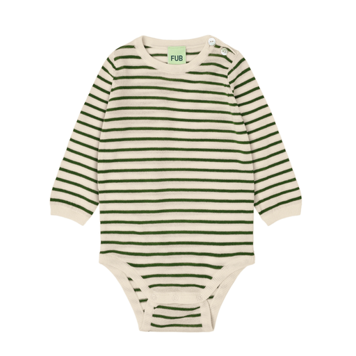 Fub - Baby body (Ecru/forest)