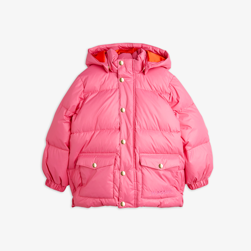Mini Rodini - Heavy hooded puffer jacket (Rose)