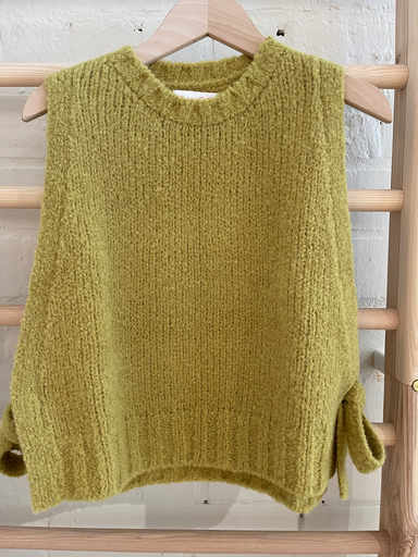 Ln - Cropped Debardeur Verde limone