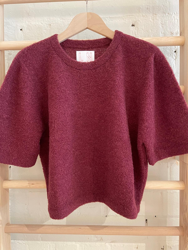 Ln - Knitted t-shirt Burgundy
