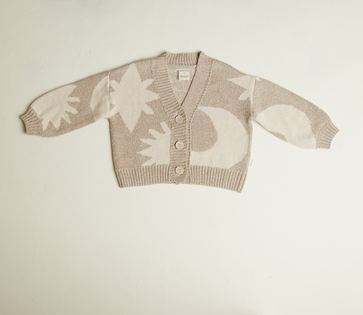 Claude & Co - Abstract neutral moon star cardigan