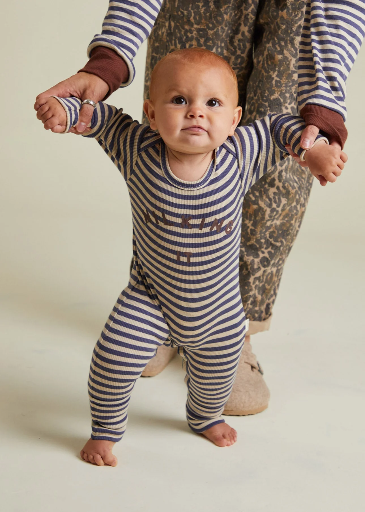 Claude & Co - Milking it Inky Stripe Onesie