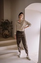 Studio Boheme - Carrot women's corduroy pants - Brownie