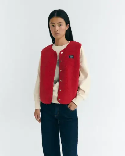 Thinking MU – Red jay vest
