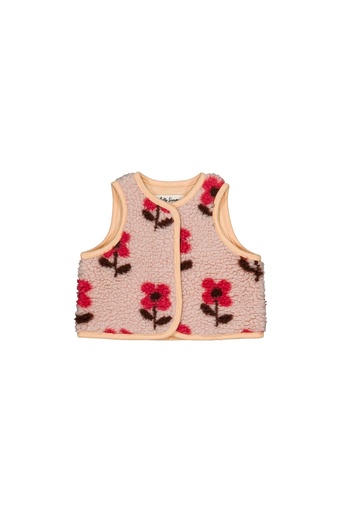 Hello Simone - Mira baby fleece vest cookie