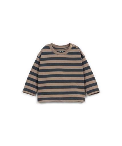 Play Up - Striped jersey LS t-shirt BB (grafite)