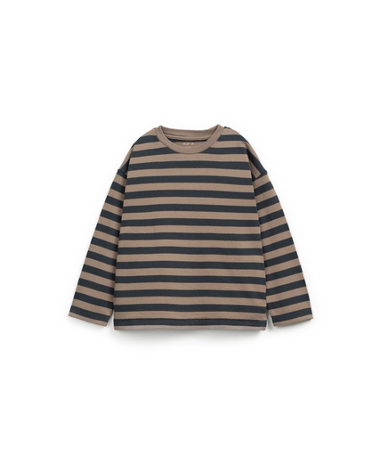 Play Up - Striped jersey LS t-shirt (grafite)
