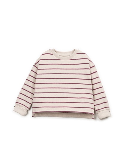 Play Up - Striped jersey sweater (amora)