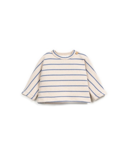Play Up - Striped jersey sweater BB (watercolor)