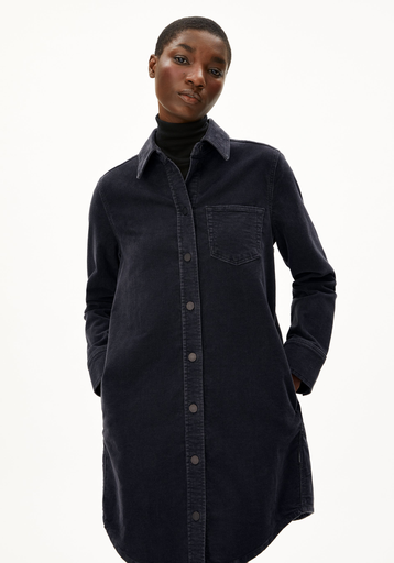 ArmedAngels - Aureleaa corduroy kleedje (Dark steel)