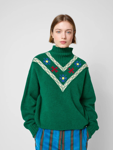 Bobo choses - Floral turtleneck jumper