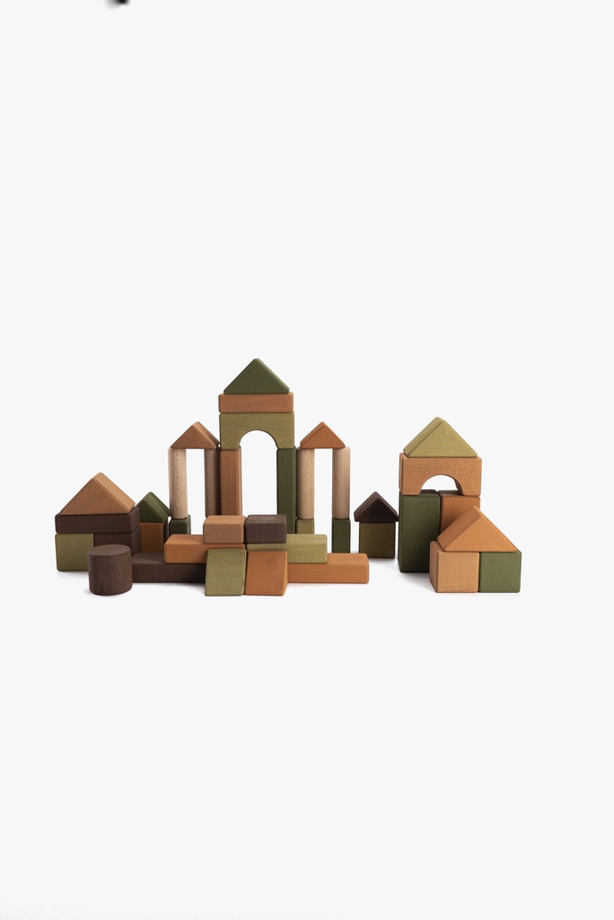 SABO concept - Houten blokken kasteel - Groen