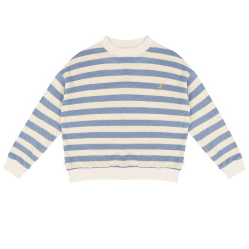 Jenest - Kay sweater - Water blue off white stripe