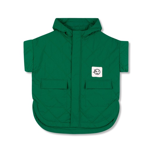 Wynken - short sleeve padded bon bon jacket - python green