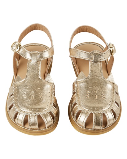 Emile & Ida - Sandales chat - Dore (admistigri)
